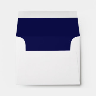 Enveloppe blanche, Navy Liner RSVP