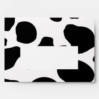 Enveloppe blanche noire de l'impression A7 de