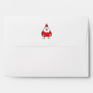 Enveloppe blanche Père Noël simple