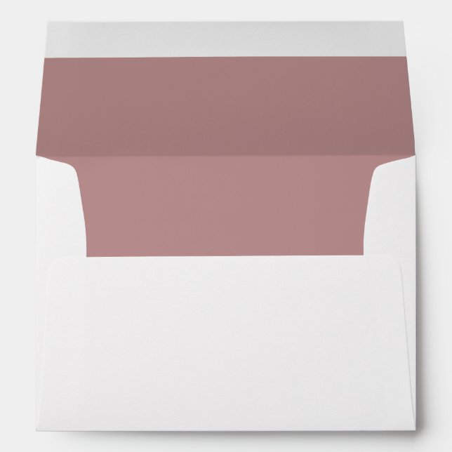 Enveloppe blanche, Rosy Brown (Dos (Bas))