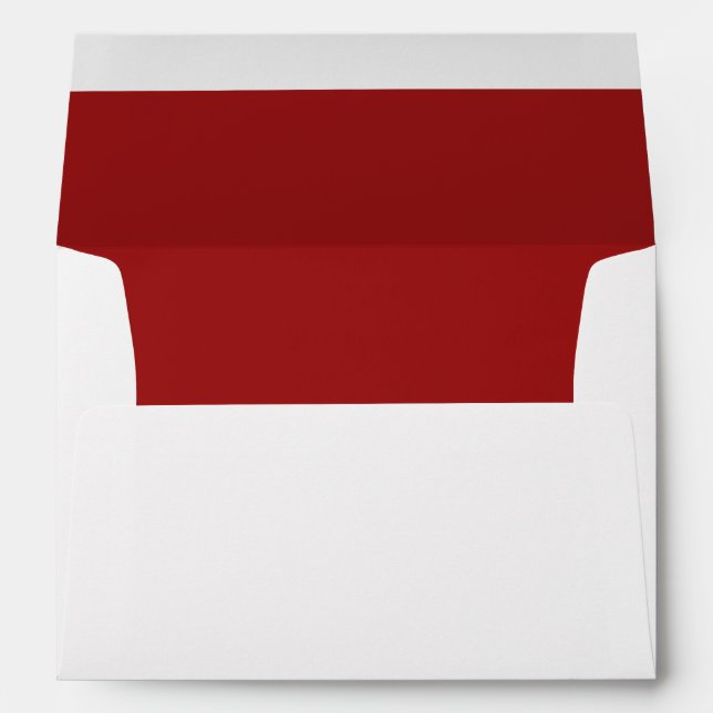 Enveloppe blanche, rouge (Dos (Bas))