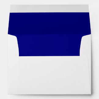 Enveloppe blanche, Royal Blue Liner