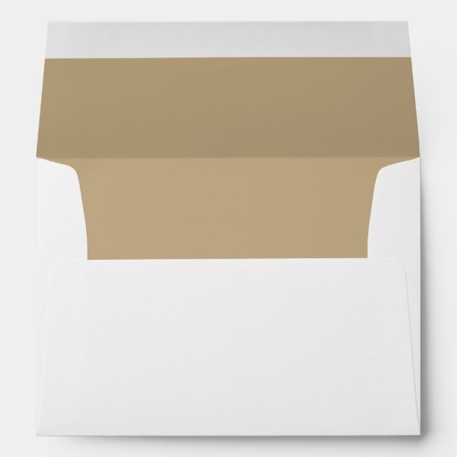 Enveloppe Blanche, Sable Tan Lined (Dos (Bas))