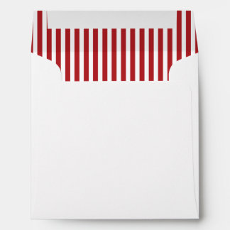 Enveloppe Blancs verticaux rouges