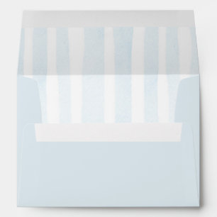 Enveloppe bleu clair et bande