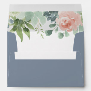 Enveloppe Bleu Duisier Bleu Succulent Jardin Floral Mariage