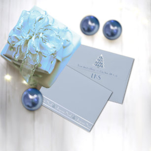 Enveloppe bleu Joyoux Noel