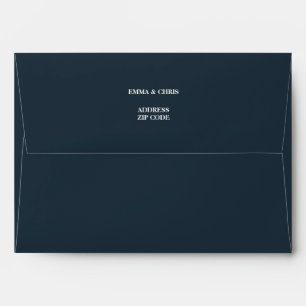 Enveloppe bleu marine classique