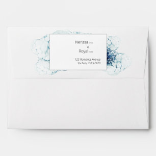 Enveloppe Bleu Nautique Destination Mariage