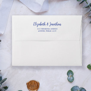 Enveloppe Bleu royal   Mariage