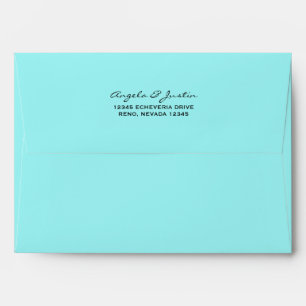 Enveloppe Bleu solide d'Aqua