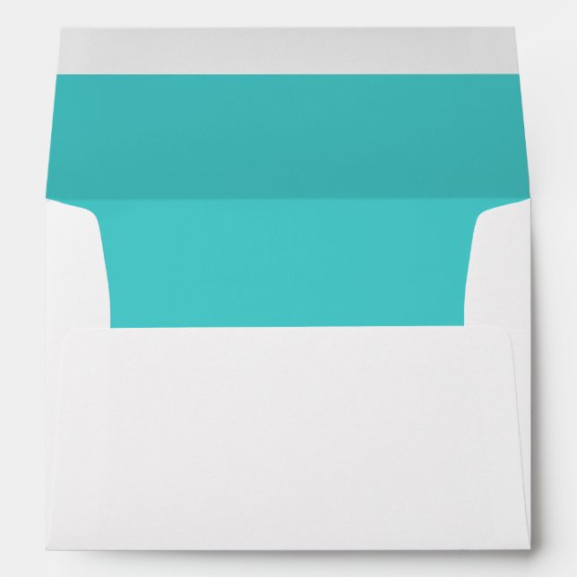 Enveloppe bleu turquoise (Dos (Bas))