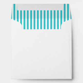 Enveloppe Bleu Turquoise Aqua Grille