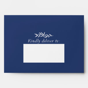 Enveloppe Bleu vintage - Veuillez Livrer