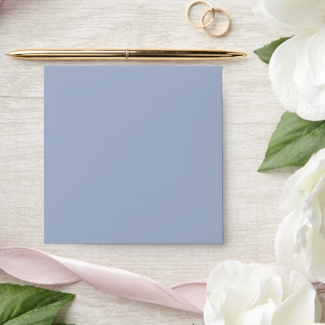 Enveloppe bleue à périmètre souple solide (Wedding)