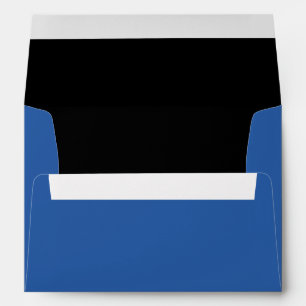 Enveloppe bleue avec noir à l'intérieur