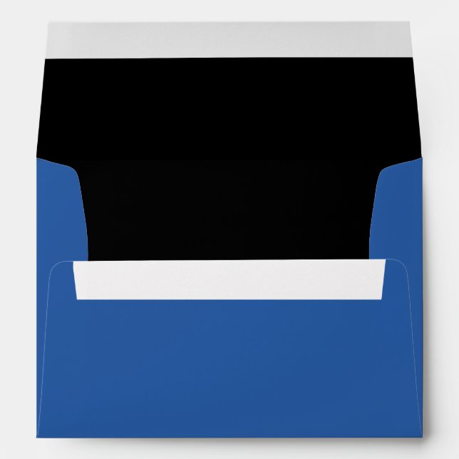 Enveloppe bleue avec noir à l'intérieur (Dos (Bas))