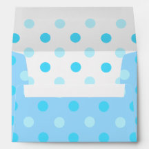 Enveloppe Blue Polka Dot A7