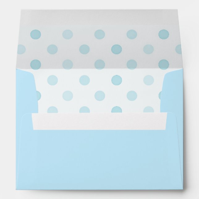 Enveloppe Blue Polka Dot A7 (Dos (Bas))