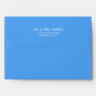 Enveloppe Blue Return Address A7