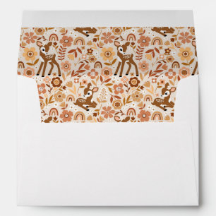 Enveloppe Boeuf mignon cerf modèle floral