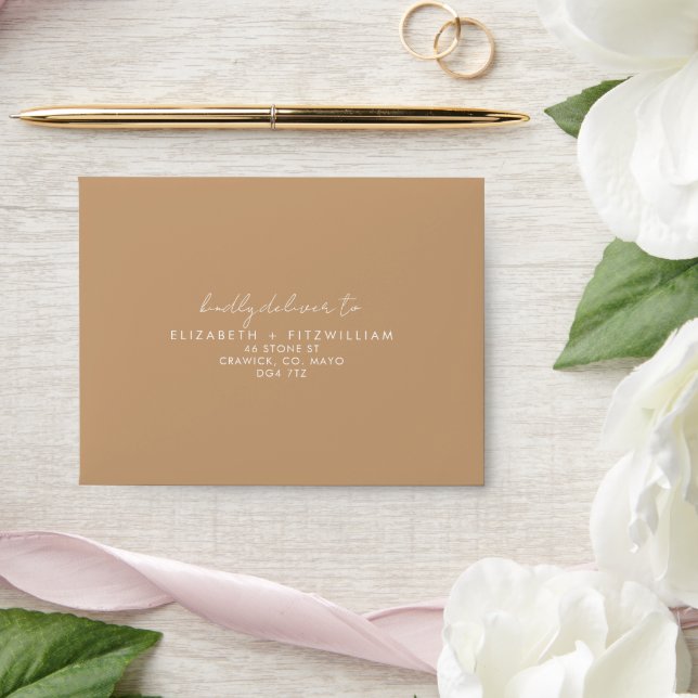 Enveloppe Boho Abstrait | Gentle Fawn Autogéré (Wedding)