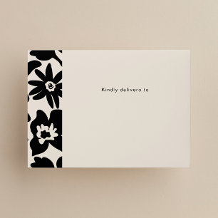 Enveloppe Boho Chic Retro Floral Mariage