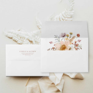 Enveloppe Boho Fleur sauvage Faire-part de mariage