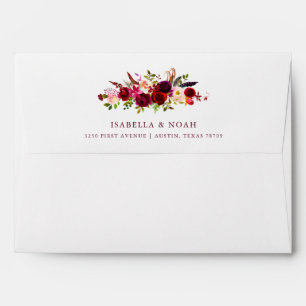 Enveloppe Boho floral épousant