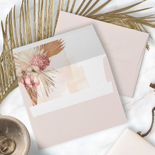 Enveloppe Boho Oasis Mariage Floral Blush ID959
