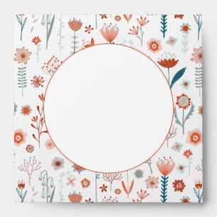 Enveloppe Boho pour fleurs d'été scandinave