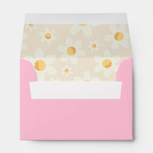 Enveloppe Boho Retro Daisy - Parc Super Rose Flora
