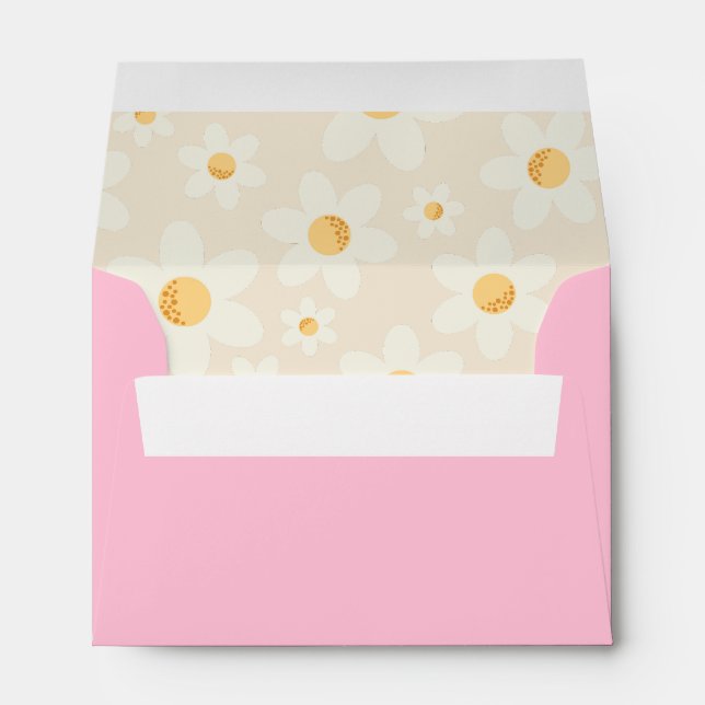Enveloppe Boho Retro Daisy - Parc Super Rose Flora (Dos (Bas))