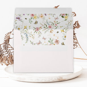 Enveloppe Boho Spring Fleur sauvage Meadow Floral Garden