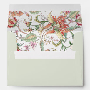 Enveloppe Boho tropical - Adresse pré-imprimée 5x7