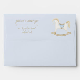 Enveloppe Boho Vintage Rocse Horse Baby shower Cowboy