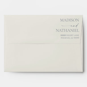 Enveloppe Boho White Rose Floral Mariage Jardin