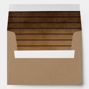Enveloppe Bois Brown et de grange