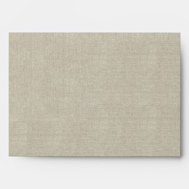 Enveloppe Bois Brown et lin (Devant)