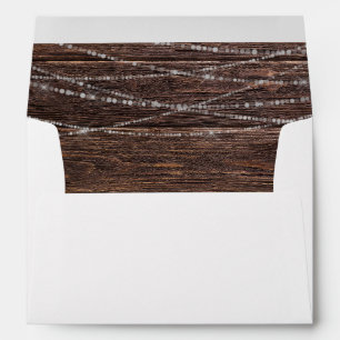 Enveloppe Bois & Chaîne blanche