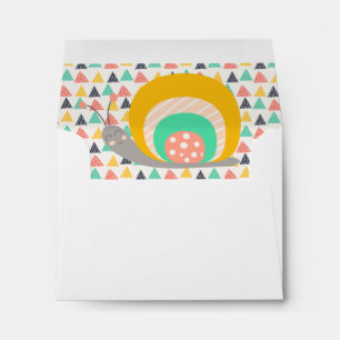 Enveloppe Bon escargot sur les triangles