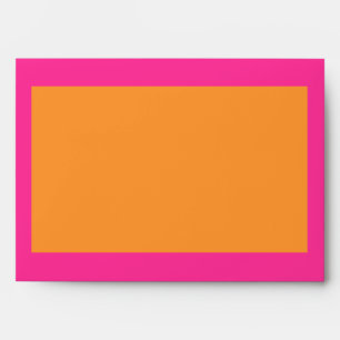 Enveloppe Bonbon orange rose à bat mitzvah monogramme de 16