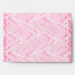 Enveloppe Bonbons de coton rose Abstrait crêtes à calcaire