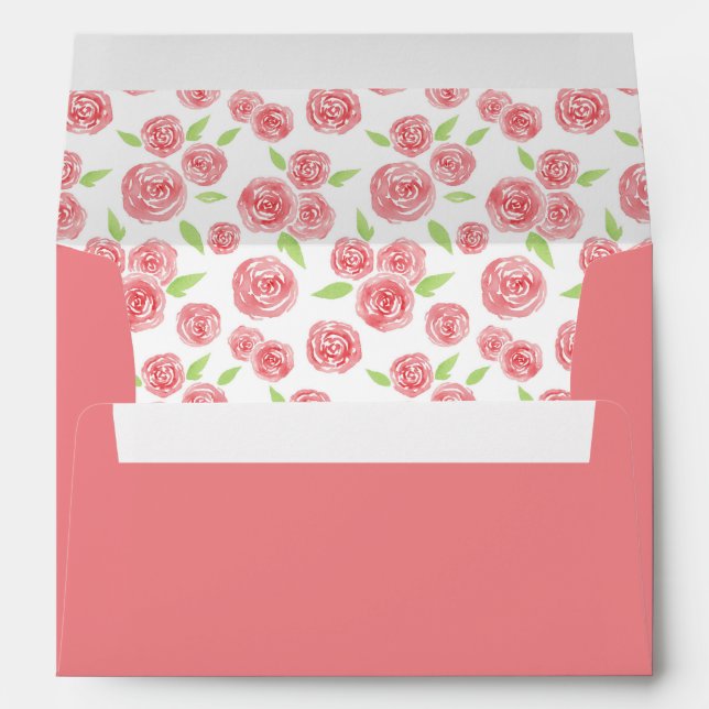 Enveloppe Bonheur floral (Dos (Bas))
