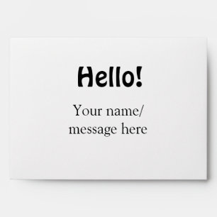 Enveloppe Bonjour ajouter un message de nom simple minimum é