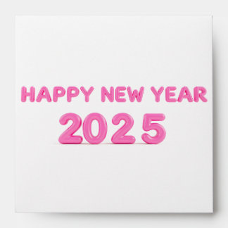Enveloppe Bonne année 2025 arrière - plan transparent