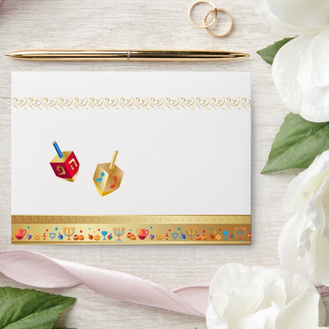 Enveloppe Bonne fête des lumières d'Hanoukka (Wedding)