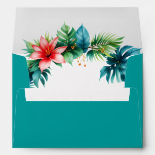 Enveloppe Botanical Greenery Garden Wedding Adresse de retou