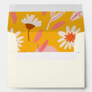 Enveloppe Botanique Abstraite Boho préimprimée Adresse de re