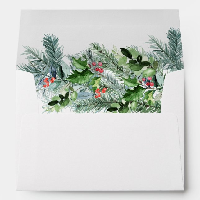Enveloppe Botanique d'hiver rustique (Dos (Bas))